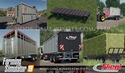 Fliegl Mega Trailers Pack V For Ls Farming Simulator Mod