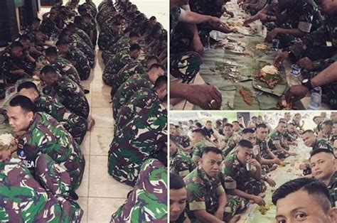 Anggota Pramuka Makan Di Atas Tanah Padahal Pasukan Tni Pun Tidak