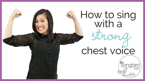 Singing Tutorial How To Sing With A Strong Chest Voice Youtube