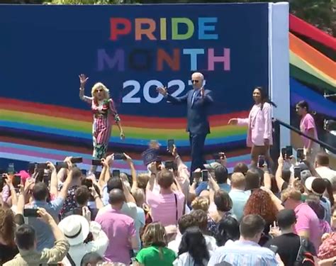 Biden Marks LGBTQ Pride Month With White House Lawn Party