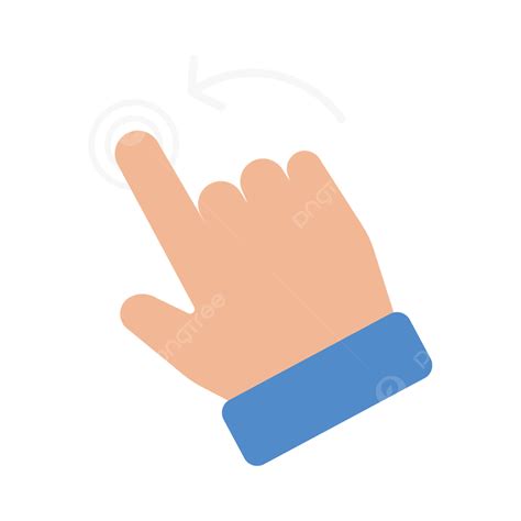 Swipe Left Finger Gestures Hand PNG And Vector With Transparent