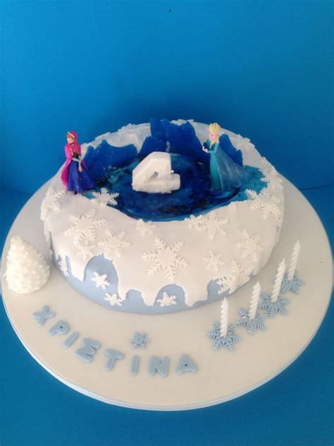 Disney Frozen Birthday Cake Sugarpaste Elsa The Snow Queen Disney