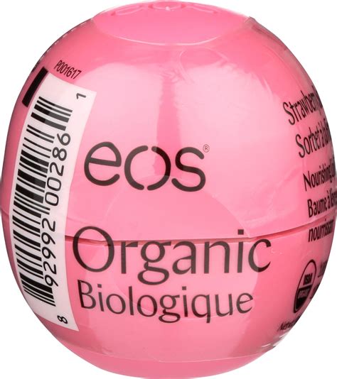 Eos Organic Lip Balm Sphere Strawberry Sorbet 025 Oz