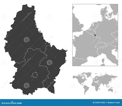 卢森堡详细的国家概要和世界地图的位置 向量例证 插画 包括有 旅行 地理 欧洲 向量 旅游业 234411695
