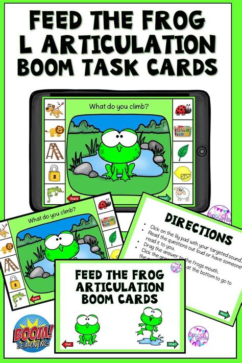 Boom Cards Articulation L Sound For Distance Learning Speech Therapy