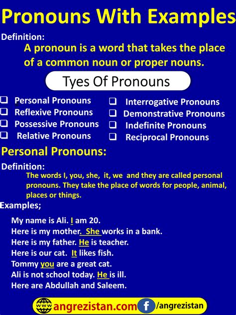 What Is Pronoun With Examples And Types - angrezistan.com