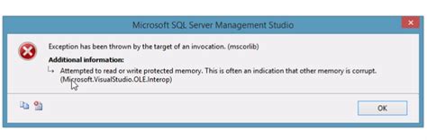 Sql Server Exception Has Been Thrown By The Target Of An Invocation