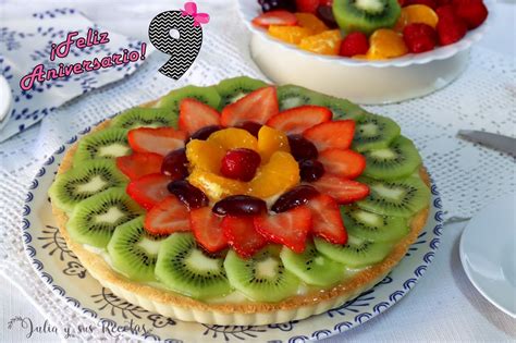 Julia Y Sus Recetas Tarta De Crema Y Frutas Frescas