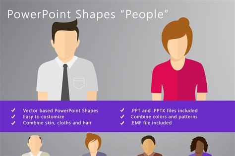 Powerpoint Shapes People Powerpoint Templates Creative Market