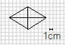 Narysuj romb o przekontnych 10cm 6cm Prosze o odpowiedz w zdjęciu