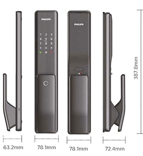 Электронный замок на входную дверь push-pull Philips Alpha