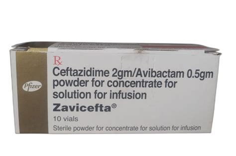 Zavicefta Ceftazidime Avibactam Powder Concentrate Solution Infusion At