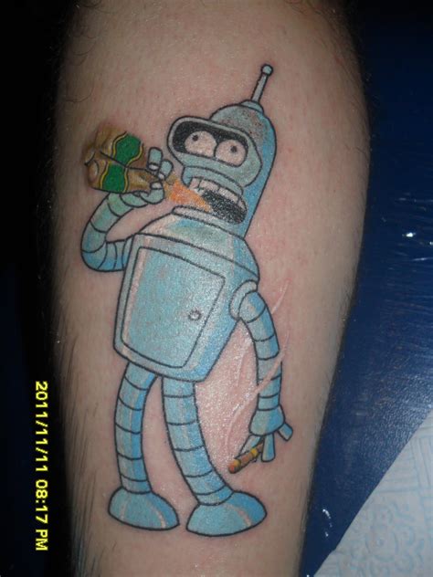 Bender futurama tattoo by d.davies by daidavies on DeviantArt