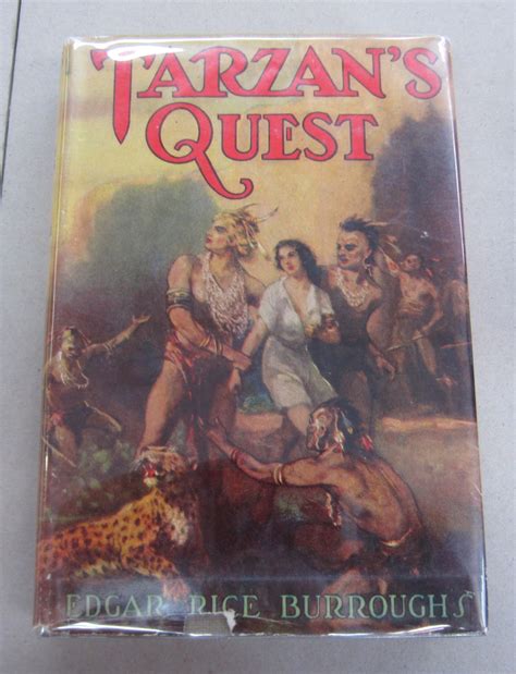 Tarzan S Quest By Burroughs Edgar Rice Near Fine In Good Dust Jacket