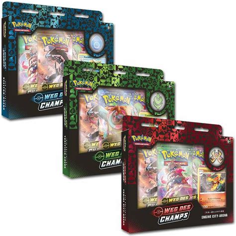 Pokémon Weg des Champs Pin Kollektion Set Wasser Pflanzen Feuer