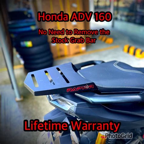 New Honda ADV 160 ADV160 Raptor Monorack Heavy Duty Bracket Stay Grab