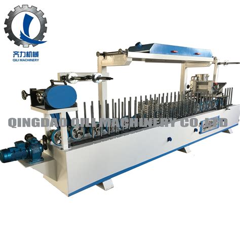 Ql300bf A Hot And Cold Glue Profile Wrapping Machine China Profile