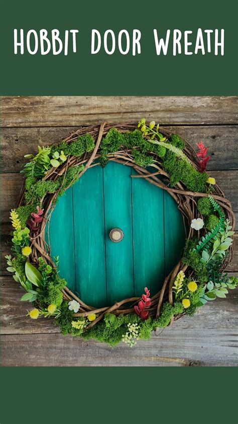 Hobbit Door Wreath Thanksgiving Decorations Wreath Crafts Fall Wreaths