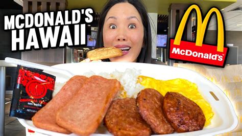 I Try McDonald S Items ONLY In Hawaii YouTube