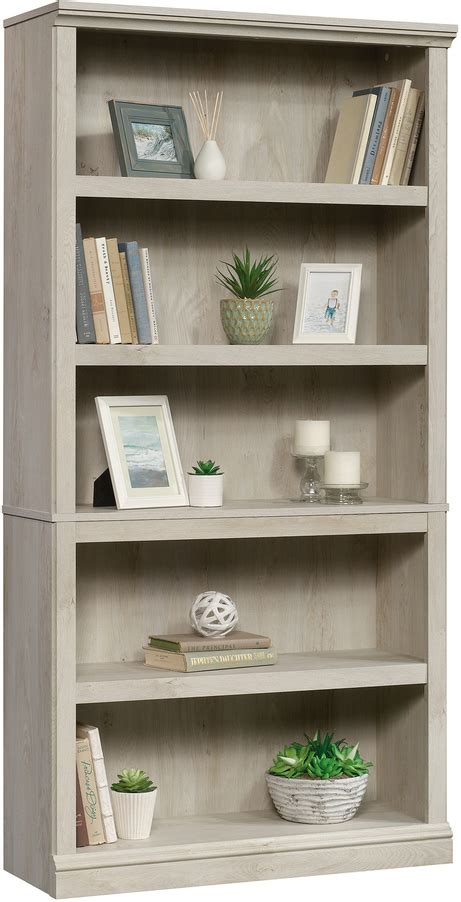 Sauder Select Shelf Bookcase In Chalked Chestnut Stopbedrooms