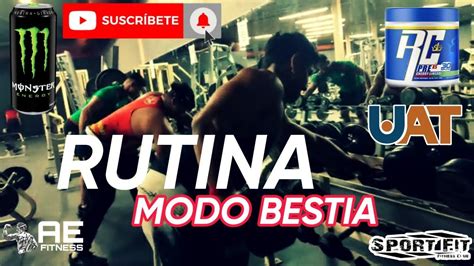 RUTINA ESPALDA Y BÍCEPS MODO BESTIA fitness viral gym aesthetic