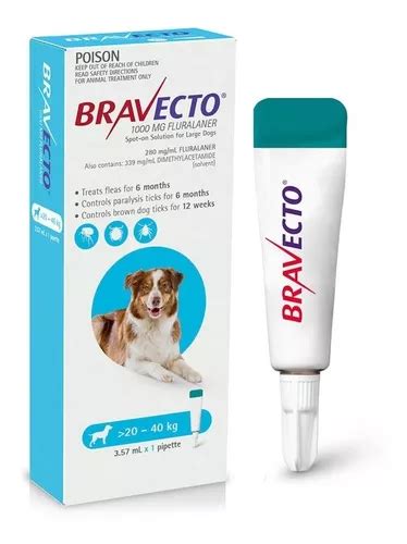 Bravecto Spot On Pipeta Antiparasitaria Para Perro Kg Mercadolibre