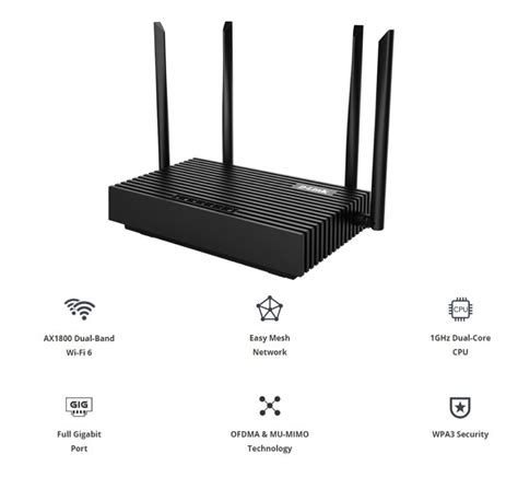 D Link AX1800 DIR X1860Z WiFi 6 Router Dlink Easy Mesh TM Unifi Easy