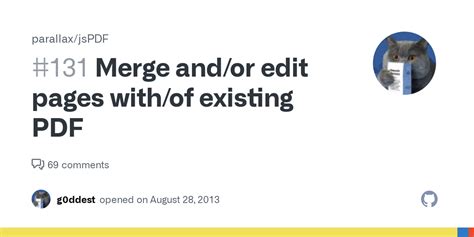 Merge And Or Edit Pages With Of Existing Pdf · Issue 131 · Parallax