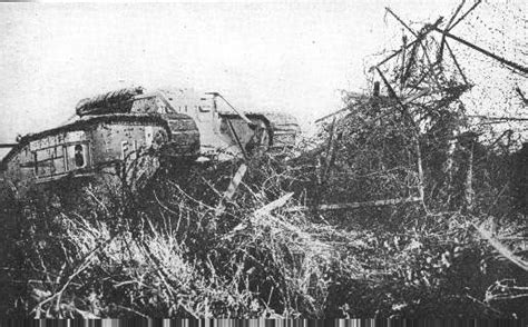 British Tank Breaking Through Barbed Wire Aircraft Of World War Ii