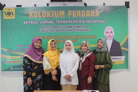 FST UINSU Kolokium Perdana S 1 Prodi Matematika Widi Ihdina Nabilla