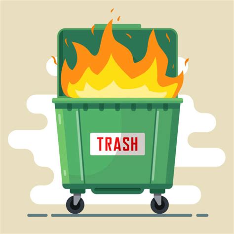 Dumpster Fire Illustrations Illustrations Royalty Free Vector Graphics