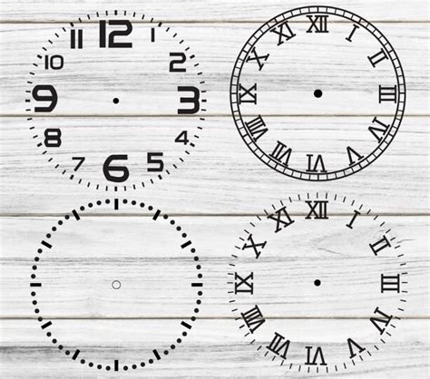 CLOCK FACE SVG Bundle Clock Face Clipart Clock Face Svg For Cricut