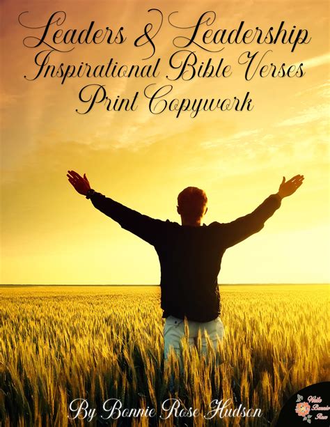 Leaders & Leadership Inspirational Bible Verses Print Copywork | Made