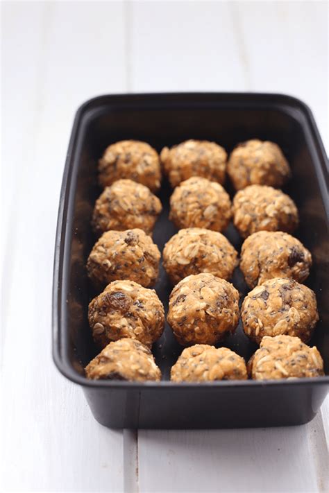 Easy No Bake Oatmeal Protein Balls The Healthy Maven