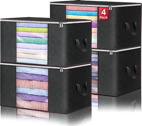 Bolsa De Almacenamiento De Ropa De Gran Capacidad 4 Pcs Organizador De