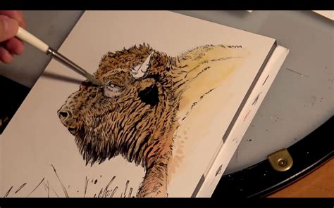 Adding Watercolor To Your Ink Drawings By Aaron Blaise