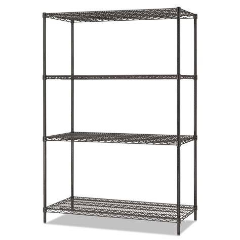 Alera 72 In H X 48 In W X 24 In D 4 Tier Steel Freestanding Shelving