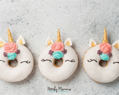 Unicorn Donuts Recipe Cutest Delicious Donuts Nerdy Mamma