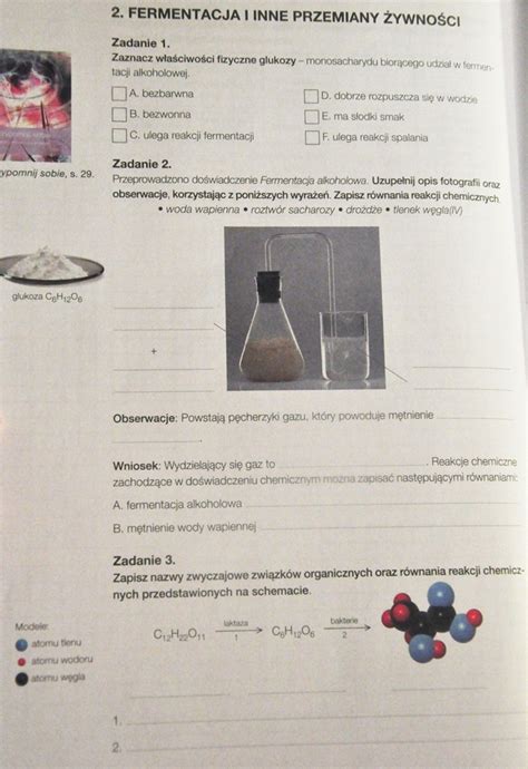 Potrzebuj Pilnie Pomocy Z Chemii Zadania W Za Czniku Punkty