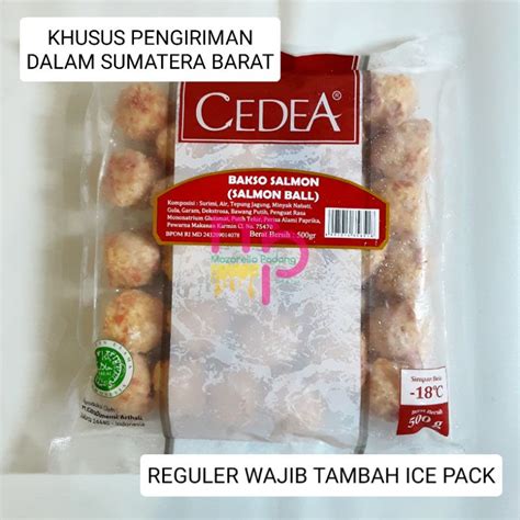 Jual KHUSUS SUMATERA BARAT Cedea Salmon Ball 500gr REGULER WAJIB