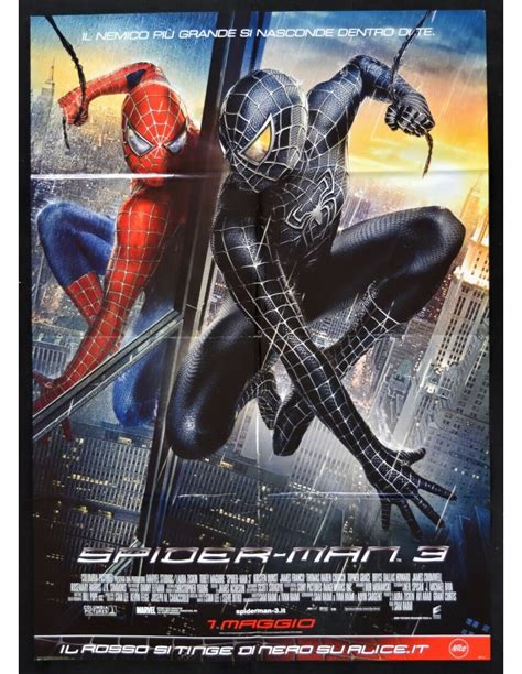 Manifesto Spider Man Sam Raimi Maguire Tobey Marvel Uomo Ragno A