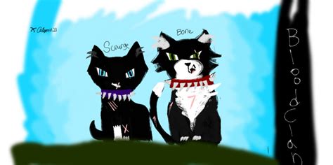 Scourge and Bone from Bloodclan | Warrior Cats