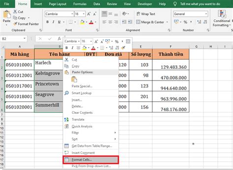 Cách nhanh nhất để căn lề chuẩn cho dữ liệu trong ô Excel