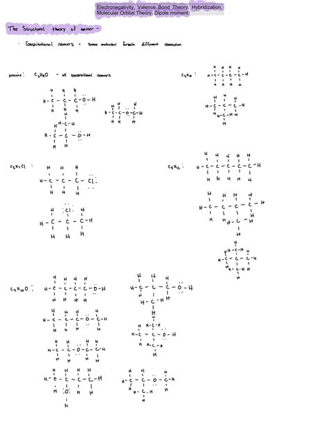 Organic Chemistry Electronegativity Valence Bond Theory