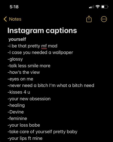 An Instagram Caption Is Displayed On The Phones Screen With Text Below It