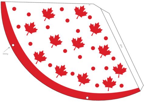 Canada Day Printable Decorations Party Hat Template - KidsPressMagazine ...