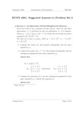 Spring Problem Set Answers Economics Introduction To