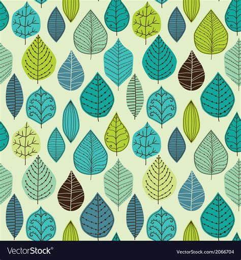 Seamless pattern with leaf abstract texture Vector Image