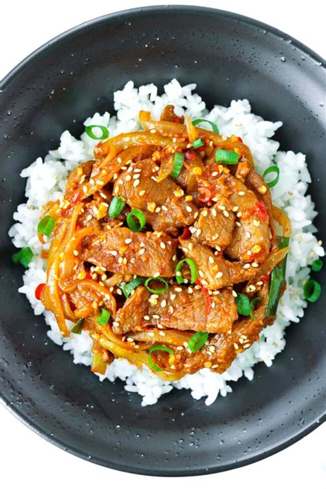 Spicy Korean Pork Stir Fry Easy Recipe Big Flavors That Spicy Chick