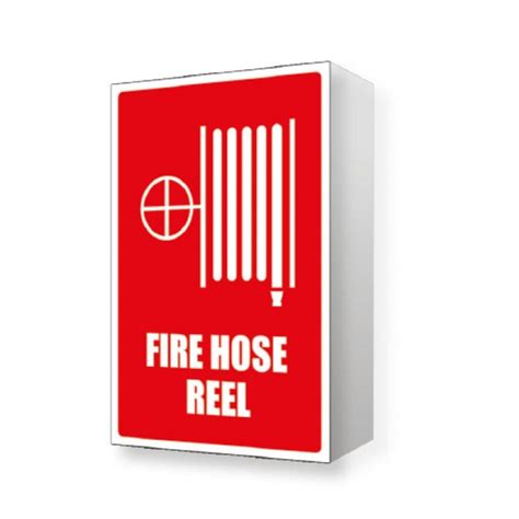 Angled Fire Hose Reel Location Sign 150mm X 225mm